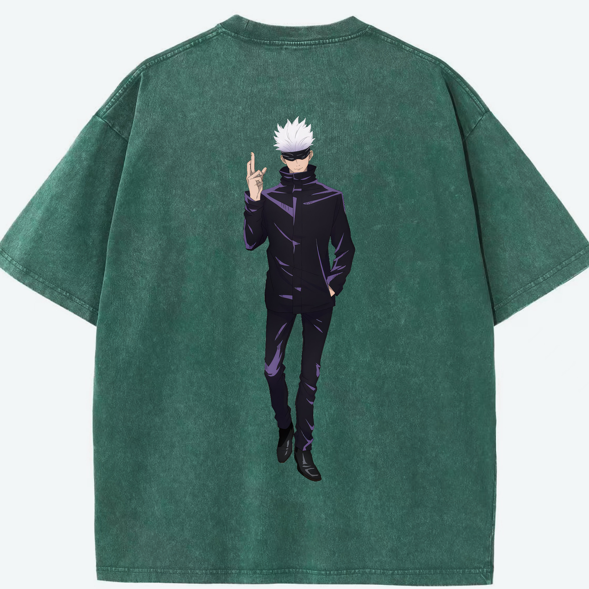（画像用） 呪術廻戦 Jujutsu Kaisen 綿100% ヴィンテージ風 半袖Tシャツ（背面プリント）